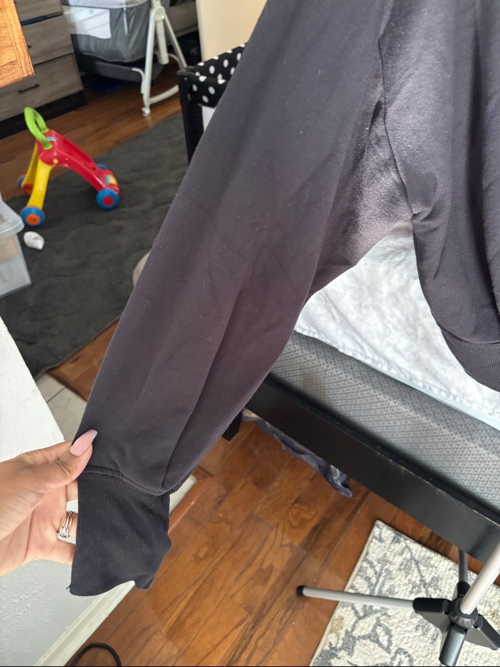Athleta Black Full-Zip Hooded Jacket - Picture 6 of 9